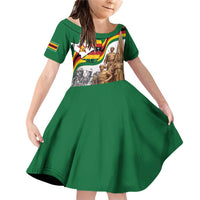Happy Heroes Day Zimbabwe Family Matching Off Shoulder Short Dress and Hawaiian Shirt Lest We Forget - Wonder Print Shop