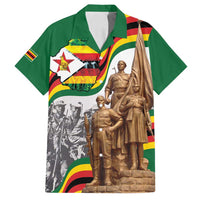 Happy Heroes Day Zimbabwe Family Matching Puletasi and Hawaiian Shirt Lest We Forget - Wonder Print Shop