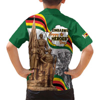 Happy Heroes Day Zimbabwe Family Matching Short Sleeve Bodycon Dress and Hawaiian Shirt Lest We Forget - Wonder Print Shop