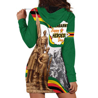 Happy Heroes Day Zimbabwe Hoodie Dress Lest We Forget - Wonder Print Shop