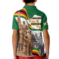 Happy Heroes Day Zimbabwe Kid Polo Shirt Lest We Forget - Wonder Print Shop