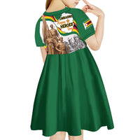 Happy Heroes Day Zimbabwe Kid Short Sleeve Dress Lest We Forget - Wonder Print Shop