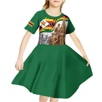 Happy Heroes Day Zimbabwe Kid Short Sleeve Dress Lest We Forget - Wonder Print Shop