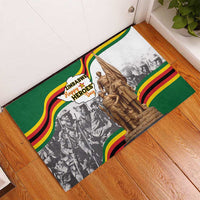 Happy Heroes Day Zimbabwe Rubber Doormat Lest We Forget - Wonder Print Shop