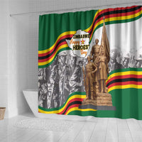 Happy Heroes Day Zimbabwe Shower Curtain Lest We Forget - Wonder Print Shop