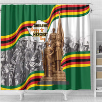 Happy Heroes Day Zimbabwe Shower Curtain Lest We Forget - Wonder Print Shop
