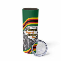 Happy Heroes Day Zimbabwe Skinny Tumbler Lest We Forget - Wonder Print Shop