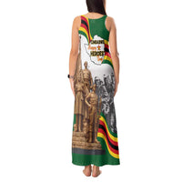 Happy Heroes Day Zimbabwe Tank Maxi Dress Lest We Forget - Wonder Print Shop