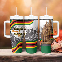 Happy Heroes Day Zimbabwe Tumbler With Handle Lest We Forget - Wonder Print Shop