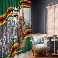 Happy Heroes Day Zimbabwe Window Curtain Lest We Forget - Wonder Print Shop