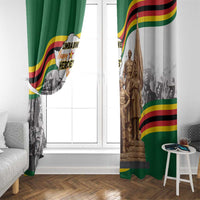 Happy Heroes Day Zimbabwe Window Curtain Lest We Forget - Wonder Print Shop