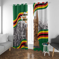Happy Heroes Day Zimbabwe Window Curtain Lest We Forget - Wonder Print Shop