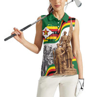 Happy Heroes Day Zimbabwe Women Sleeveless Polo Shirt Lest We Forget - Wonder Print Shop