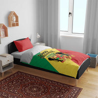 Congo Brazzaville Bedding Set Coat Of Arms With Map - Flag Style - Wonder Print Shop