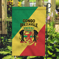 Congo Brazzaville Garden Flag Coat Of Arms With Map - Flag Style - Wonder Print Shop
