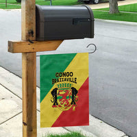 Congo Brazzaville Garden Flag Coat Of Arms With Map - Flag Style - Wonder Print Shop