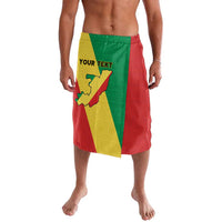 Personalized Congo Brazzaville Lavalava Coat Of Arms With Map - Flag Style - Wonder Print Shop