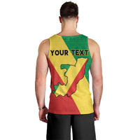 Personalized Congo Brazzaville Men Tank Top Coat Of Arms With Map - Flag Style - Wonder Print Shop