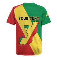 Personalized Congo Brazzaville Rugby Jersey Coat Of Arms With Map - Flag Style - Wonder Print Shop