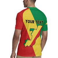 Personalized Congo Brazzaville Rugby Jersey Coat Of Arms With Map - Flag Style - Wonder Print Shop