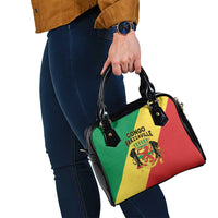 Congo Brazzaville Shoulder Handbag Coat Of Arms With Map - Flag Style - Wonder Print Shop