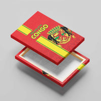 Congo Brazzaville Football Canvas Wall Art Go Ba Diabulu ya Mbwaki Red Color - Wonder Print Shop