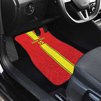 Congo Brazzaville Football Car Mats Go Ba Diabulu ya Mbwaki Red Color - Wonder Print Shop