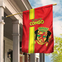 Congo Brazzaville Football Garden Flag Go Ba Diabulu ya Mbwaki Red Color - Wonder Print Shop