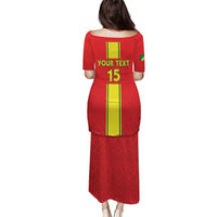 Custom Congo Brazzaville Football Puletasi Go Ba Diabulu ya Mbwaki Red Color - Wonder Print Shop