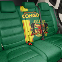 Congo Brazzaville Football Back Car Seat Cover Go Ba Diabulu ya Mbwaki Green Color - Wonder Print Shop