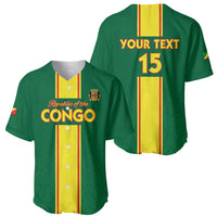 Custom Congo Brazzaville Football Baseball Jersey Go Ba Diabulu ya Mbwaki Green Color - Wonder Print Shop