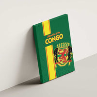Congo Brazzaville Football Canvas Wall Art Go Ba Diabulu ya Mbwaki Green Color - Wonder Print Shop