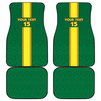 Congo Brazzaville Football Car Mats Go Ba Diabulu ya Mbwaki Green Color - Wonder Print Shop