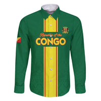 Custom Congo Brazzaville Football Family Matching Long Sleeve Bodycon Dress and Hawaiian Shirt Go Ba Diabulu ya Mbwaki Green Color - Wonder Print Shop
