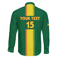 Custom Congo Brazzaville Football Family Matching Off The Shoulder Long Sleeve Dress and Hawaiian Shirt Go Ba Diabulu ya Mbwaki Green Color - Wonder Print Shop