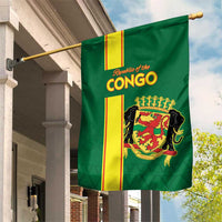 Congo Brazzaville Football Garden Flag Go Ba Diabulu ya Mbwaki Green Color - Wonder Print Shop