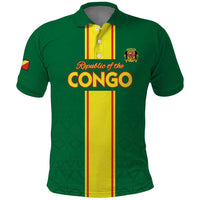 Custom Congo Brazzaville Football Polo Shirt Go Ba Diabulu ya Mbwaki Green Color - Wonder Print Shop