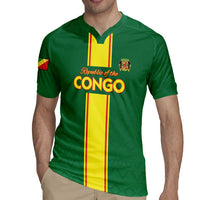 Custom Congo Brazzaville Football Rugby Jersey Go Ba Diabulu ya Mbwaki Green Color - Wonder Print Shop