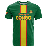 Custom Congo Brazzaville Football T Shirt Go Ba Diabulu ya Mbwaki Green Color - Wonder Print Shop