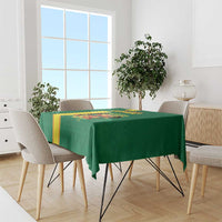 Congo Brazzaville Football Tablecloth Go Ba Diabulu ya Mbwaki Green Color - Wonder Print Shop