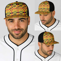African Kente Pattern Baseball Net Cap Emaa Da - Wonder Print Shop