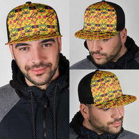 African Kente Pattern Mesh Trucker Cap Emaa Da - Wonder Print Shop