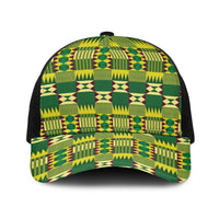 African Kente Pattern Baseball Net Cap Sika Fre Mogya - Wonder Print Shop