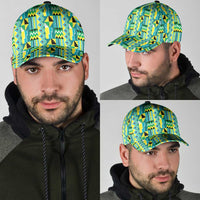 African Kente Pattern Classic Cap Nkyinkyin - Wonder Print Shop