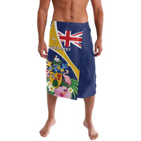 Personalised Turks And Caicos Islands Lavalava Coat Of Arms Tropical Flower - Wonder Print Shop