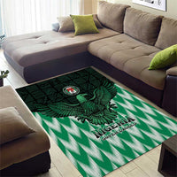 Nigeria Football Area Rug Go Super Eagles Sporty Style - Wonder Print Shop