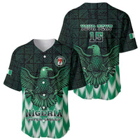 Custom Nigeria Football Baseball Jersey Go Super Eagles Sporty Style - Wonder Print Shop