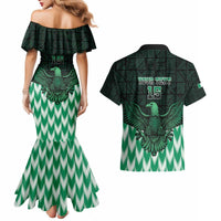 Custom Nigeria Football Couples Matching Mermaid Dress and Hawaiian Shirt Go Super Eagles Sporty Style - Wonder Print Shop