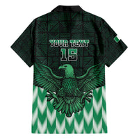 Custom Nigeria Football Family Matching Off The Shoulder Long Sleeve Dress and Hawaiian Shirt Go Super Eagles Sporty Style - Wonder Print Shop