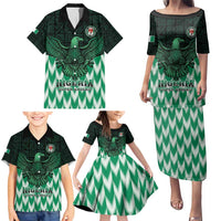 Custom Nigeria Football Family Matching Puletasi and Hawaiian Shirt Go Super Eagles Sporty Style - Wonder Print Shop